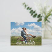 Carte Postale Faire-part Créez votre propre photo de Save the Date (Debout devant)