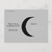 Carte Postale Faire-part Crescent noir Astrologie Lune Zodiac Enregistrer l (Dos)