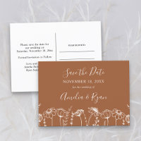 Croquis de fleur sauvage orange brûlé Enregistrer 