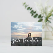 Carte Postale Faire-part Croquis décontracté | Sauvegarde de photo de mise (Debout devant)