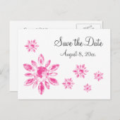 Carte Postale Faire-part Crystal's Save the Date Postcard (Devant / Derrière)