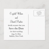 Carte Postale Faire-part Crystal's Save the Date Postcard (Dos)
