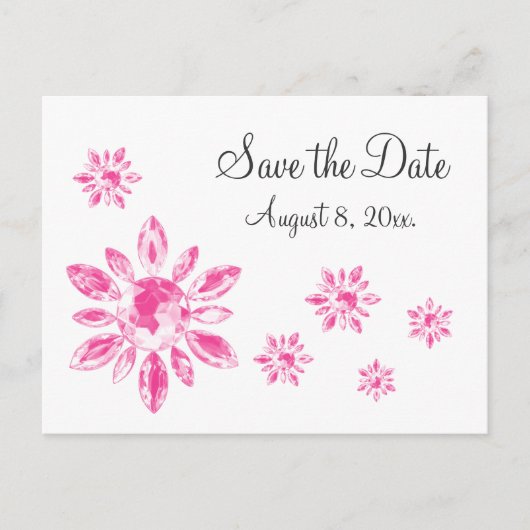 Carte Postale Faire-part Crystal's Save the Date Postcard (Devant)