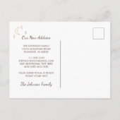 Carte Postale Faire-part Cute Gingerbread Maison de vacances Moving (Dos)