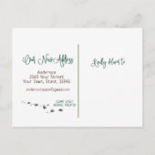 Carte Postale Faire-part Cute Golden Retriever Cosy New Home Moving (Dos)