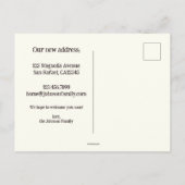 Carte Postale Faire-part Cute Kitten Moving Nouvelle adresse (Dos)