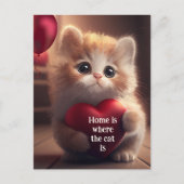 Carte Postale Faire-part Cute Kitten Moving Nouvelle adresse (Devant)