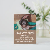 Carte Postale Faire-part Cute New Accueil Changement d'adresse (Debout devant)