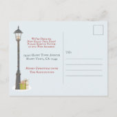 Carte Postale Faire-part Cute Nouvelle Maison pour les Fêtes Noël (Dos)