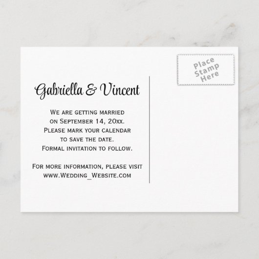 Carte Postale Faire-part Daffodils Cowboy Boots Grange Mariage Enregistrer  (Dos)