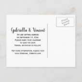 Carte Postale Faire-part Daisy and Horseshoe Western Wedding Enregistrer la (Dos)