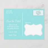 Carte Postale Faire-part Daisy sur Camo Celeste ; Camouflage (Dos)