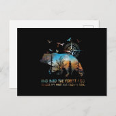 Carte Postale Faire-part Dans La Forêt, J'Ai Perdu L'Esprit (Devant / Derrière)