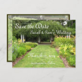 Carte Postale Faire-part Dans le thème de jardin (Devant / Derrière)