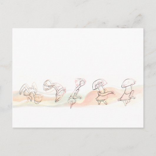 Carte Postale Faire-part Danse de célébration haussement d'épaules (Devant)