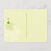 Carte Postale Faire-part Danse Shamrocks mariage Enregistrer la date (Dos)