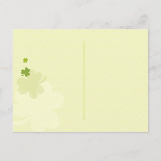 Carte Postale Faire-part Danse Shamrocks mariage Enregistrer la date (Dos)