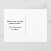 Carte Postale Faire-part Date à retenir Violet Vert et Noir (Dos)