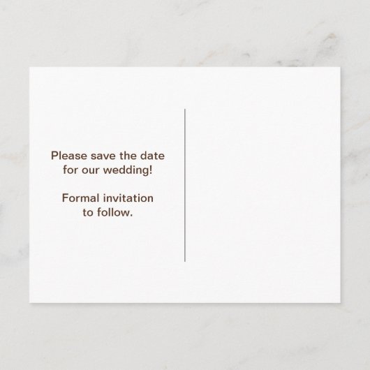 Carte Postale Faire-part Date à retenir Violet Vert et Noir (Dos)