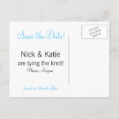 Carte Postale Faire-part Date carrée (Dos)