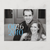 Carte Postale Faire-part Date carrée (Devant)