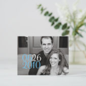 Carte Postale Faire-part Date carrée (Debout devant)