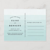 Carte Postale Faire-part Date de bulle | Photo Enregistrer la date (Dos)