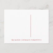 Carte Postale Faire-part Date de sauvegarde des fêtes de Noël rustique | Ar (Dos)