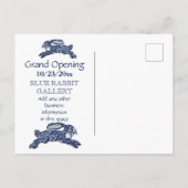 Carte Postale Faire-part Date d'ouverture officielle de l'entreprise créati (Dos)