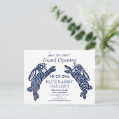 Carte Postale Faire-part Date d'ouverture officielle de l'entreprise créati (Debout devant)