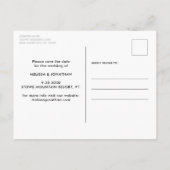 Carte Postale Faire-part Date Personnalisée Moderne avec Photo de 3 Chiens (Dos)