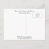 Carte Postale Faire-part ~ d'attente avant le déplacement la panne (Dos)