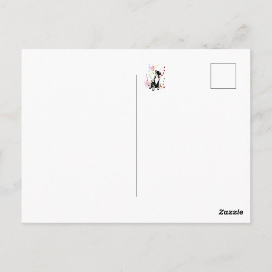 Carte Postale Faire-part de chiot (Dos)