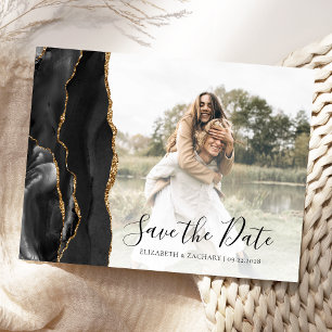 Carte Postale Faire part de date de mariage personnalisé avec ph