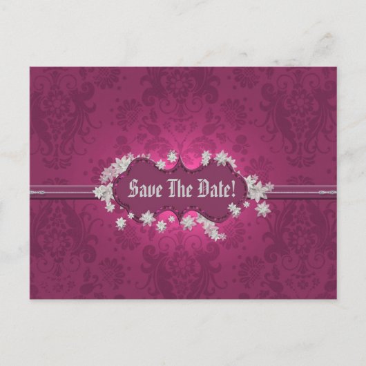 Carte Postale Faire-part de date mariage (Devant)