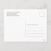 Carte postale Faire-part de déménagement (Dos)