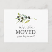 Carte postale Faire-part de déménagement botanique (Devant)