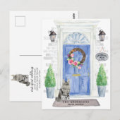 Carte postale Faire-part de déménagement de chats (Devant / Derrière)