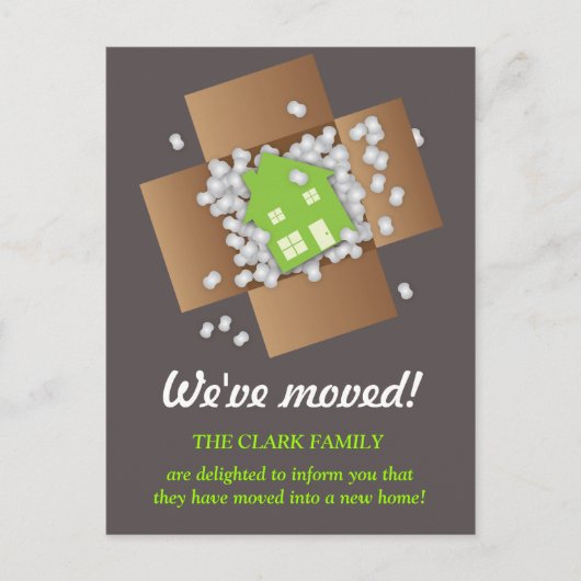 Carte postale Faire-part de déménagement de Popcor (Devant)
