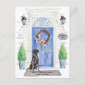 Carte postale Faire-part de déplacement Black Lab (Devant)