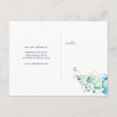 Carte Postale Faire-part de déplacement botanique tropical (Dos)