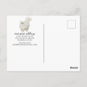 Carte postale Faire-part de déplacement de chats p (Dos)