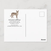 Carte postale Faire-part de déplacement de chats T (Dos)