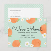 Carte postale Faire-part de déplacement de pêche (Devant / Derrière)