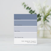 Carte Postale Faire-part de déplacement de puces de peinture fra (Debout devant)