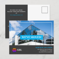 Faire-part de déplacement d'entreprise