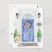 Carte postale Faire-part de déplacement Doodle d'o (Devant / Derrière)