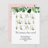 Carte Postale Faire-part de déplacement du milieu marin vert (Devant / Derrière)