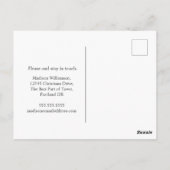 Carte Postale Faire-part de déplacement | Nouvelle maison pour l (Dos)