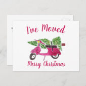 Carte Postale Faire-part de déplacement | Nouvelle maison pour l (Devant / Derrière)